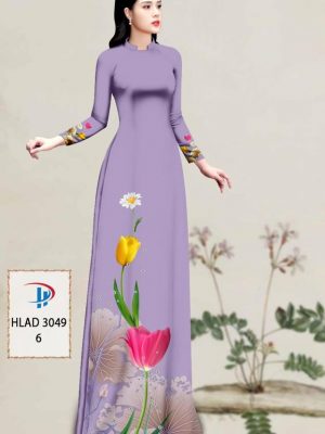 Vải Áo Dài Hoa Tulip AD HLAD3049 36